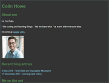 Tablet Screenshot of colinhowe.co.uk